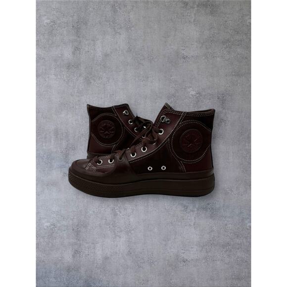 Converse Chuck Taylor Construct Hi Sneaker A05616C Mens Sz 11 Brown Suede Skate - Picture 4 of 7